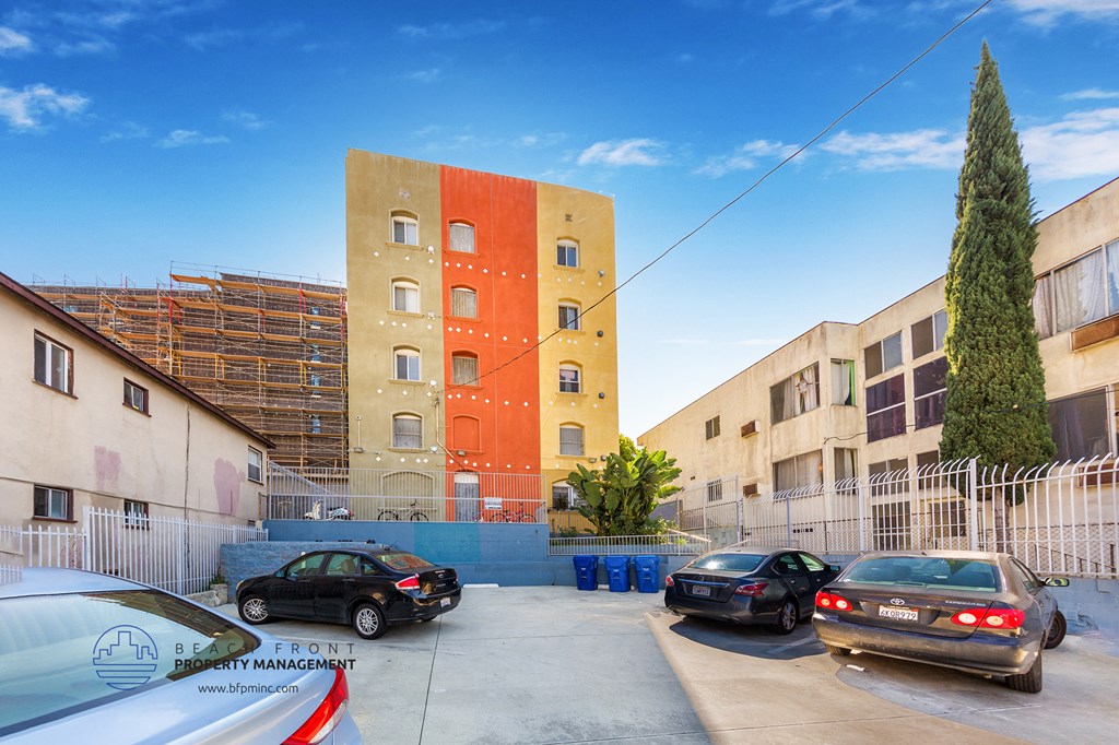 a building with a large mural on the side of it