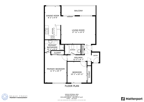 a floor plan of a home with a bedroom and a living room