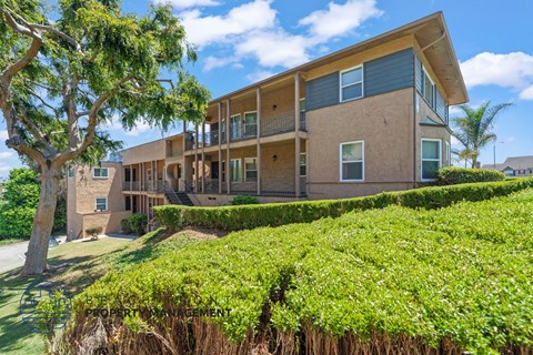 A large house with a tree in front of it.