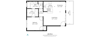 A black and white image of a floor plan for a house.