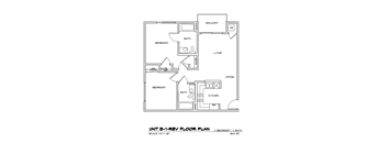 a floor plan of unit b