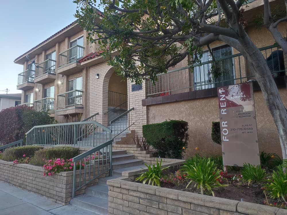 Side view of property