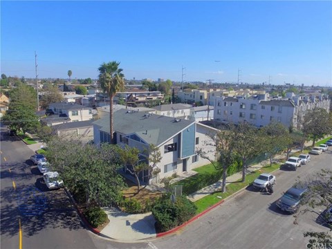 a view of the neighborhood from the roof of a building