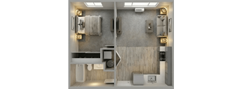 A bathroom with a towel rack, toilet, sink, and mirror.