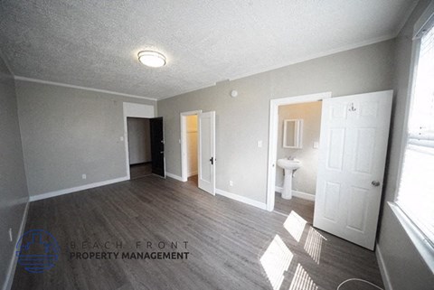 a view of the living room from the dining room of an open floor plan
