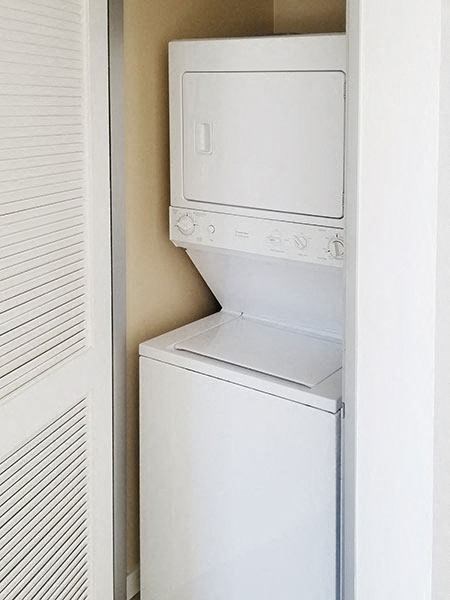 In-Unit Washer and Dryer in Loft Apartment 210 Third Lofts in Downtown Long Beach
