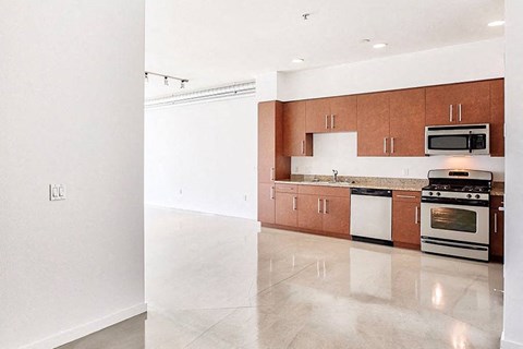 Sunny Kitchen in Loft Apartment 210 Third Lofts in Downtown Long Beach
