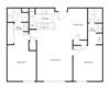 Allure Apts CSUN Floor Plan 2 Bedroom