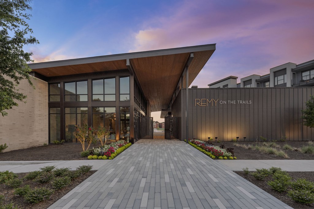 a rendering of the reynolds building at dusk
