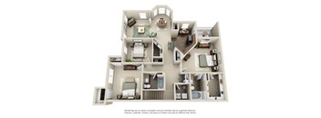 a floor plan is shown in this rendering