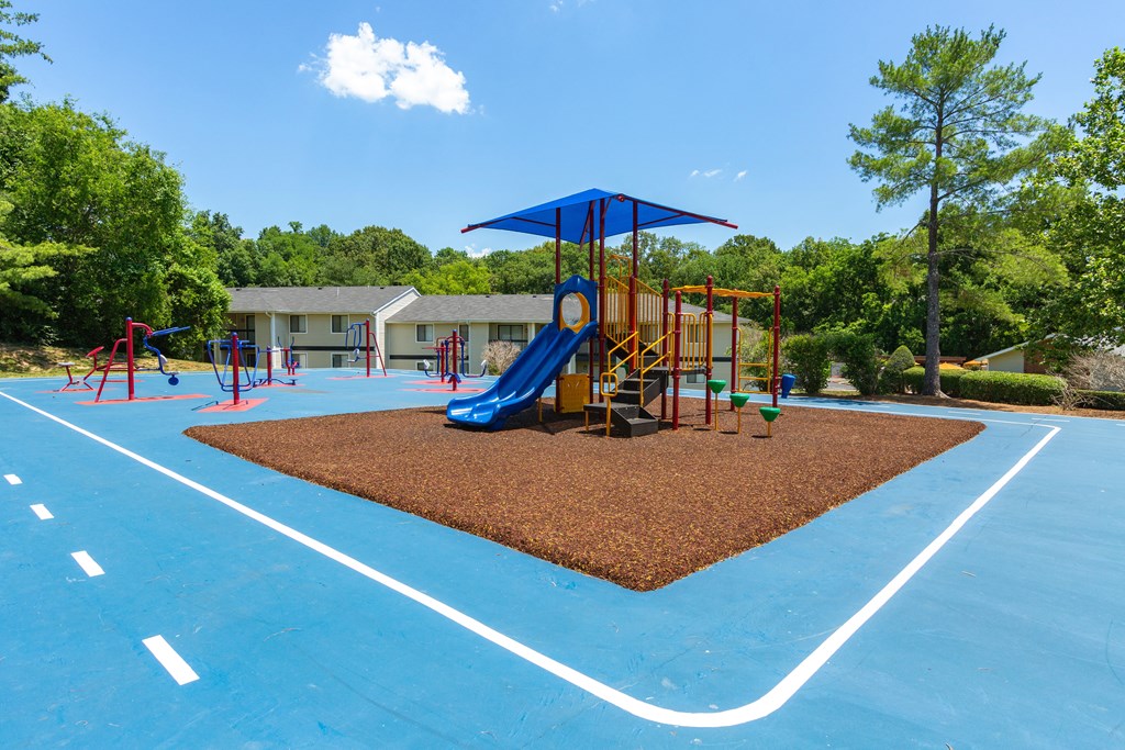 our apartments showcase a playground