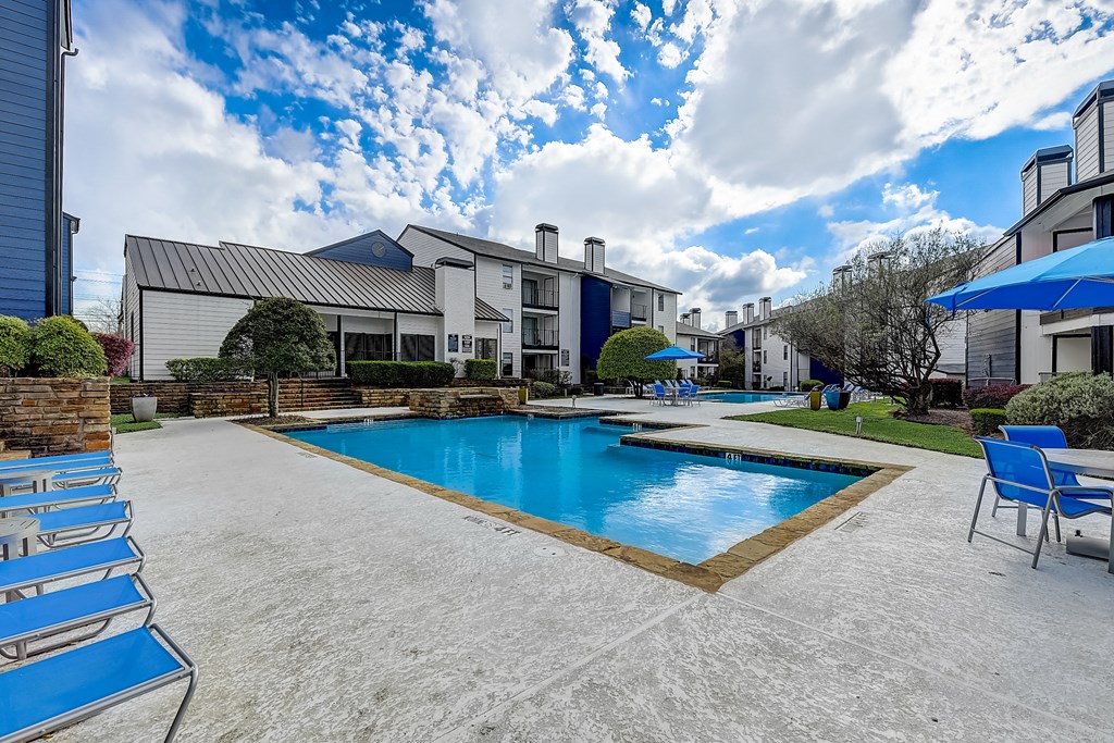 take a dip in the resort style pool