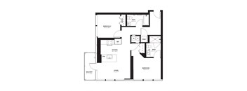 the illustration of the floor plan