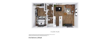 bedroom floor plan | luxury apartments in towson md | the southerly