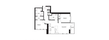 the floor plan of the apartment