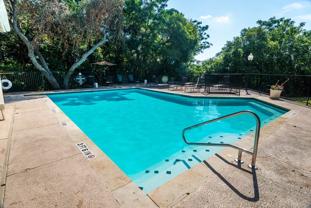 the swimming pool at villa apartments