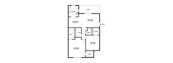 a floor plan of a 1 bedroom floor plan