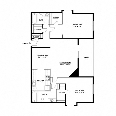 a floor plan of a house with a bedroom and a living room