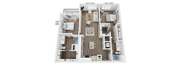 2 bedroom floorplan