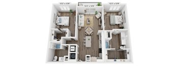 2 bedroom floorplan