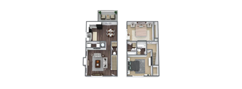 a floor plan of a house