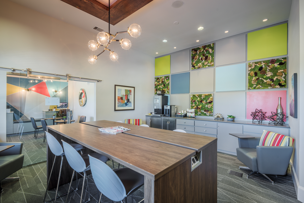 Resident cafe  at Parmer Place Apartments in Austin