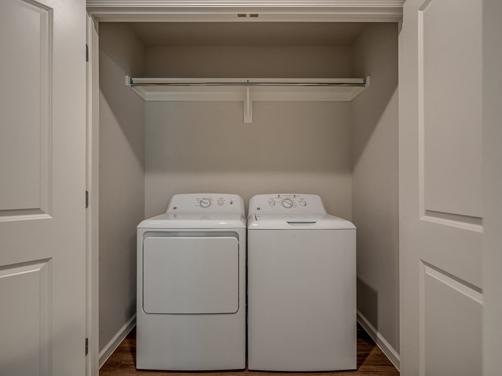 our apartments have a laundry room with a washer and dryer
