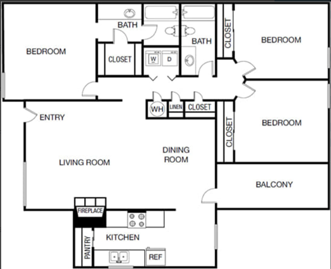 a floor plan of a house
