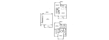 the floor plans for the units