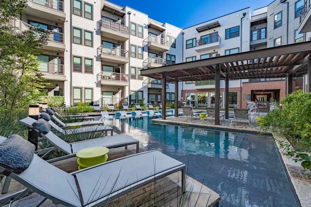 Resort Style Pool with Lounge Seating