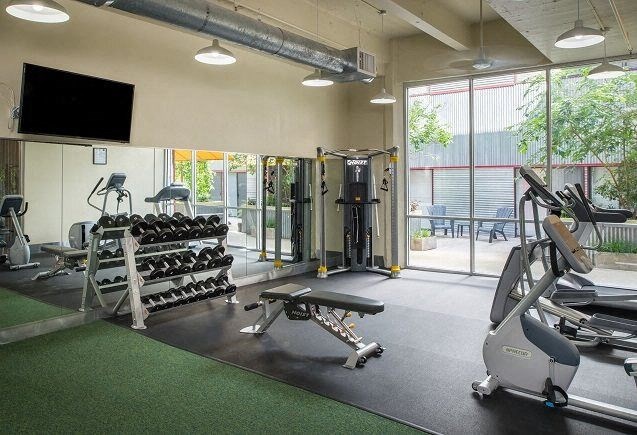 fitness room with equipment