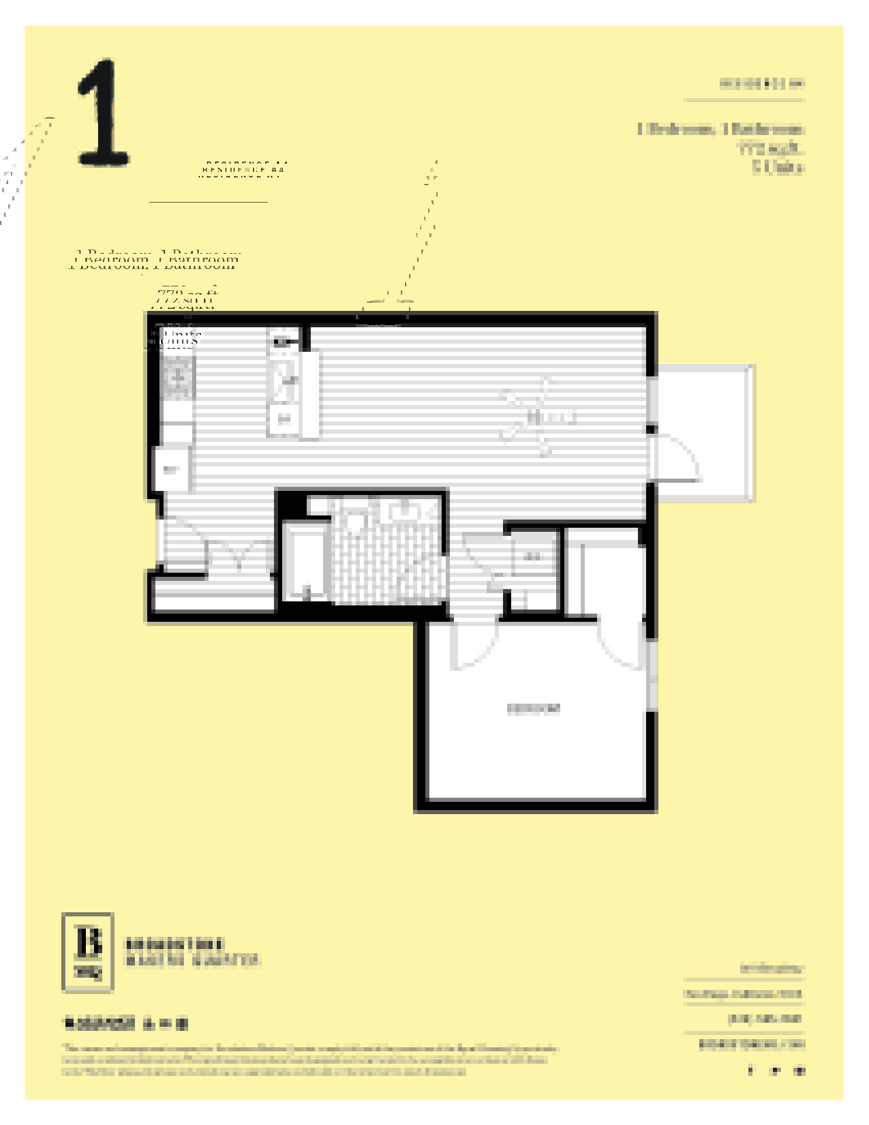 A floor plan for a residence with 5 units.