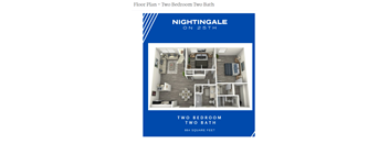 a nightingale floor plan two bedroom two bath