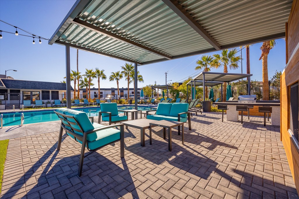 take a dip in the pool at villas at houston levee west apartments in cord