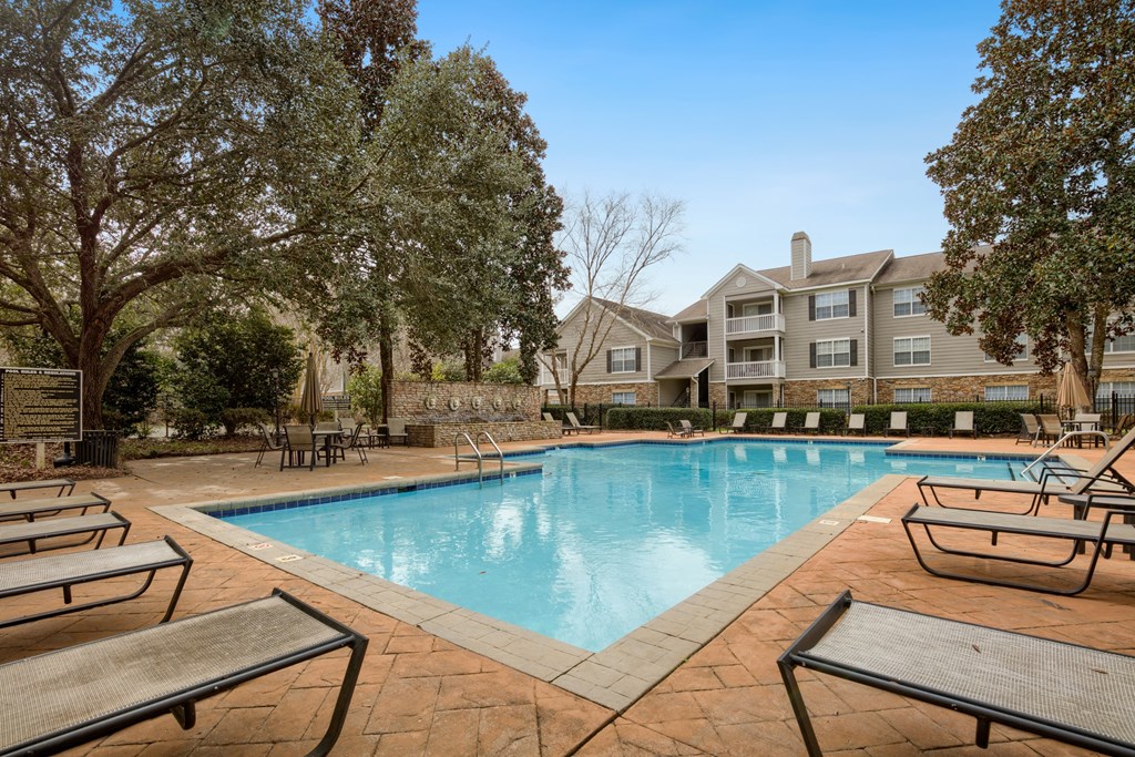 the swimming pool at our apartments