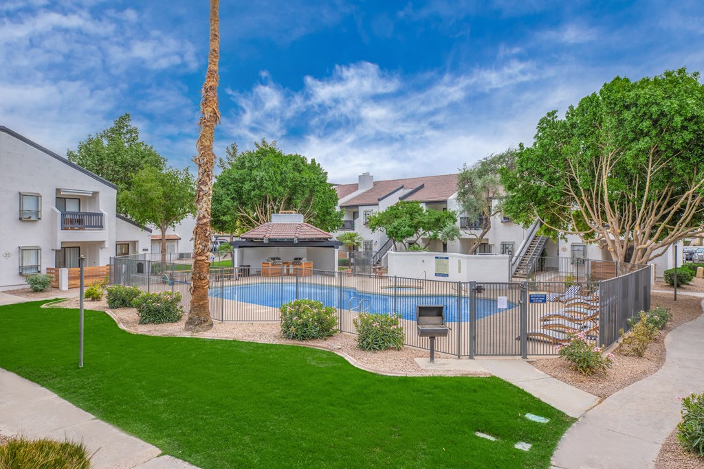 take a dip in the pool at villas at houston levee west apartments in cord