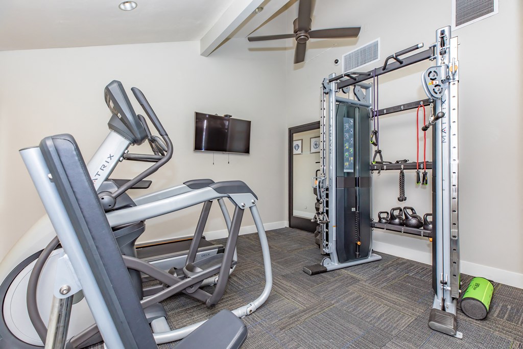our apartments have a gym with a treadmill and other equipment