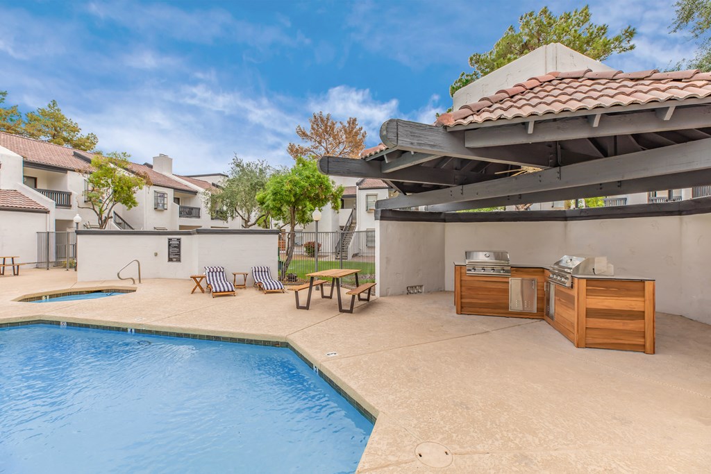 take a dip in the pool at the enclave at woodbridge apartments in sugar land, tx