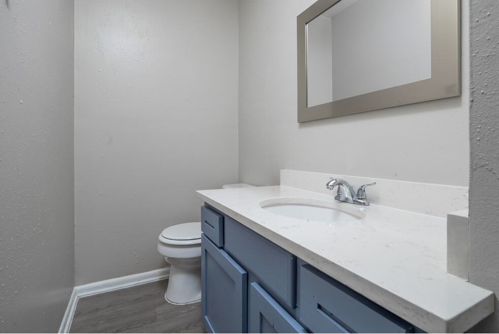 a bathroom with a sink and a toilet