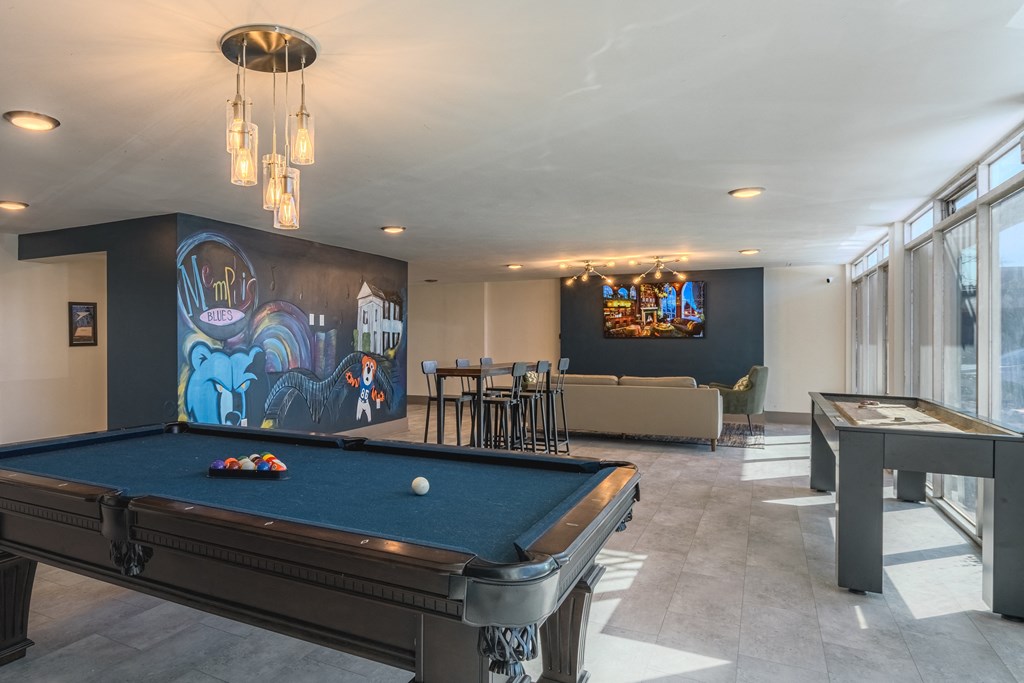 play a game of pool in our game room