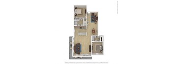 a floor plan of a 1 bedroom apartment