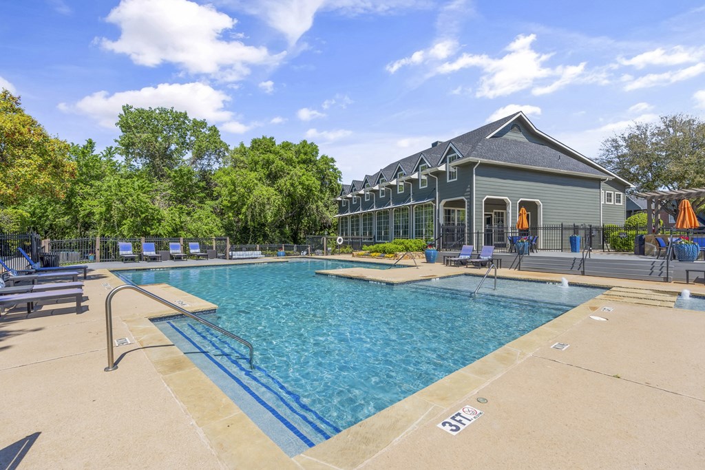 the swimming pool at our apartments