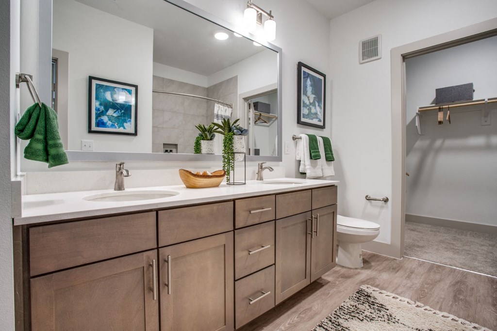 a bathroom with a sink and a toilet and a mirror