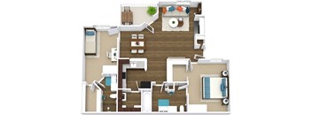 a floor plan image of the crest at princeton meadows apartments in plainsboro, n