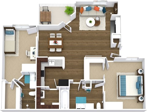 a floor plan image of the crest at princeton meadows apartments in plainsboro, n