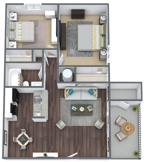 a floor plan of a 1 bedroom apartment at the carillon in miami