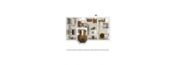 2 bedroom apartment floor plan map
