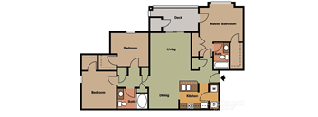 a blueprint of a floor plan of a house