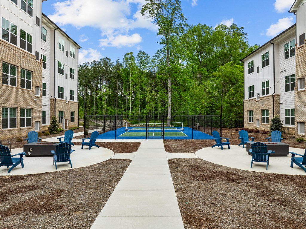 our apartments have a large clubhouse with a pool and patio