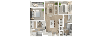 A series of images showing different rooms and furniture layouts.